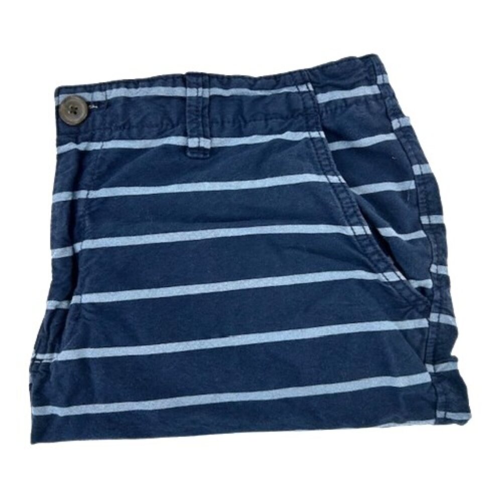 Aeropostale Mens Size 34 Navy Blue Striped Classic Shorts